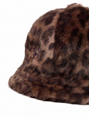 Sombrero con estampado leopardo Needles marrón