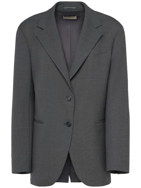 Blazer i ull Sportmax grå