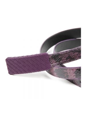 Cinturón de cuero Bottega Veneta violeta