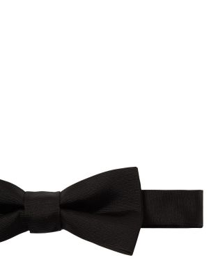 Jedwabny krawat z kokardką Dsquared2 czarny