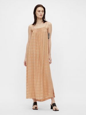 Оранжевое длинное платье Object