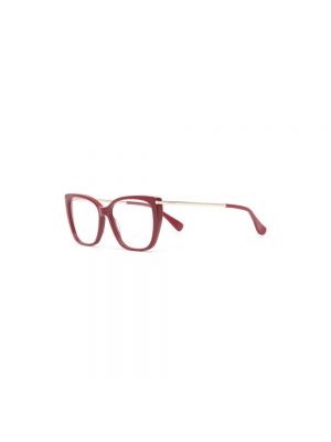 Okulary korekcyjne Max Mara czerwone