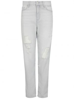 Jeans skinny effet usé slim Armani Exchange blanc