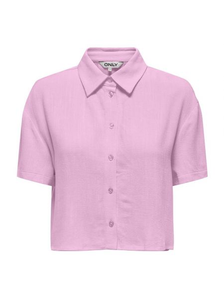 Рубашка с коротким рукавом Only розовая