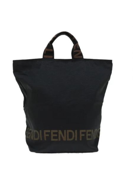 Retro shopper handtasche mit taschen Fendi Vintage schwarz