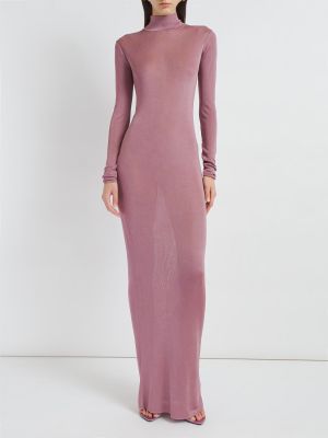 Sukienka długa z wiskozy Saint Laurent