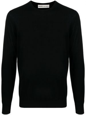 Vlnený sveter z merina Modes Garments čierna