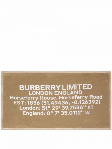 Peignoir à imprimé Burberry marron