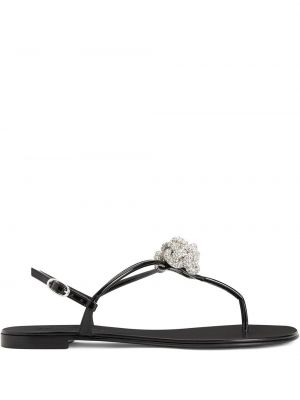 Sandale mit kristallen Giuseppe Zanotti schwarz