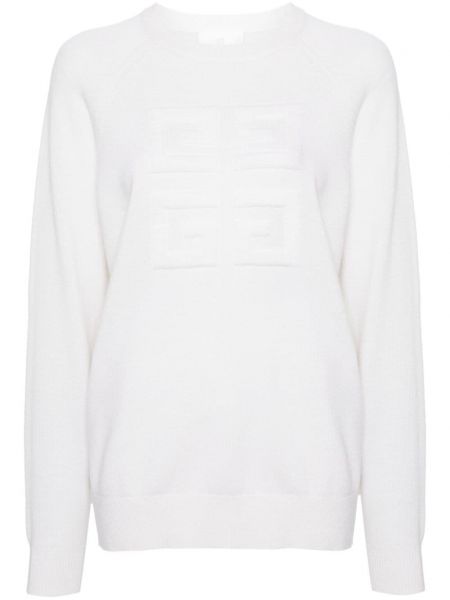 Kašmírový sveter Givenchy biela