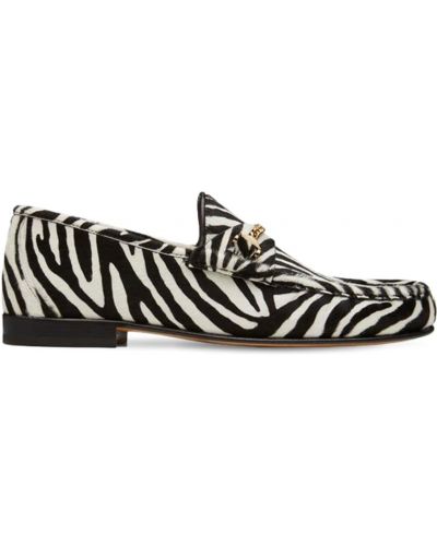 Zebra mintás szarvasbőr loafer nyomtatás Hyusto