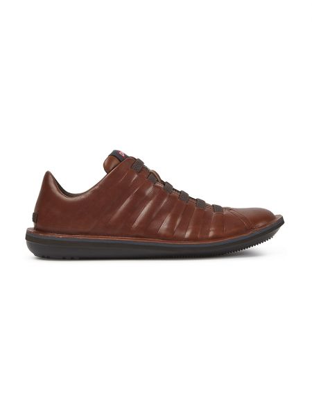 Элегантные кожаные туфли на шнуровке Camper коричневые