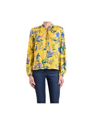 Żółta bluzka Diane Von Furstenberg