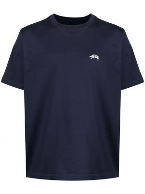 Camiseta con bordado Stussy azul