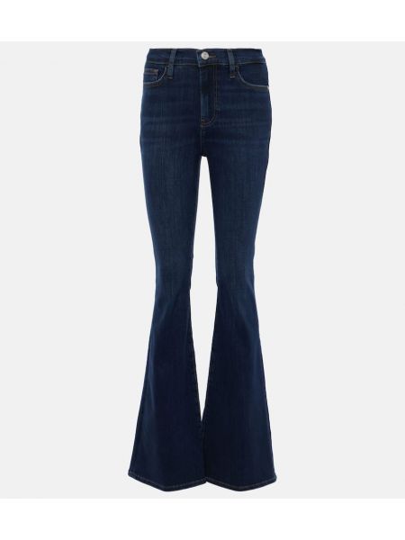 High waist bootcut jeans Frame blau