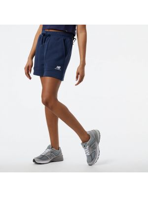 Fleece shorts New Balance blau