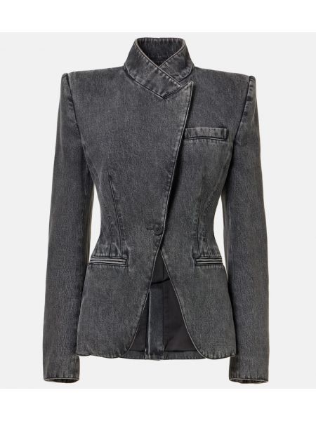 Asimetrik blazer Alexander Mcqueen siyah