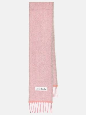 Вълнен шал от алпака вълна Acne Studios розово