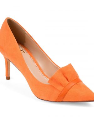 Туфли на каблуке Journee Collection оранжевые
