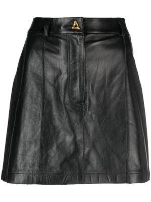 Kožna suknja Aeron crna