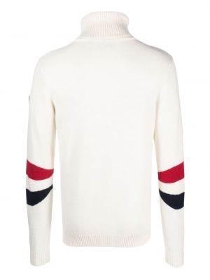 Svītrainas džemperis ar apdruku Rossignol balts