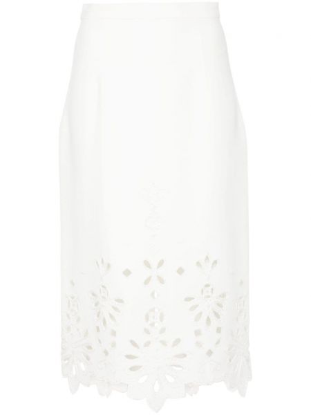 Suknja s prorezom Ermanno Scervino bijela