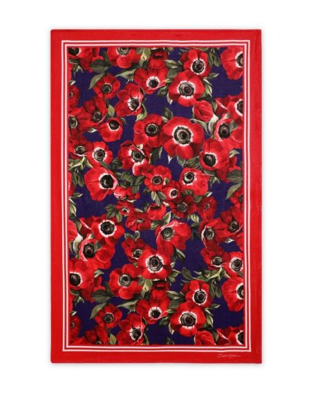 Medvilninis maudymosi kostiumėlis Dolce & Gabbana raudona