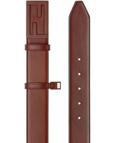 Cinturón con hebilla Fendi marrón