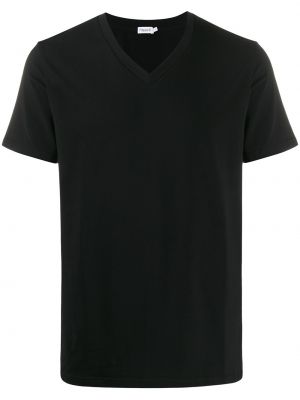 Camiseta slim fit con escote v Filippa K negro