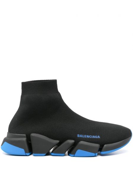 Πλεκτά sneakers Balenciaga Speed μαύρο