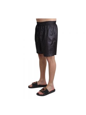 Pantalones cortos con lunares con estampado Dolce & Gabbana Pre-owned negro
