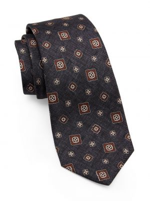 Шелковый галстук с абстрактным узором Kiton