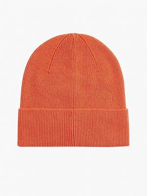 Кашмирена вълнена шапка Calvin Klein оранжево