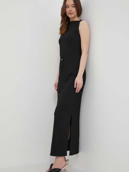 Sukienka długa Calvin Klein czarna