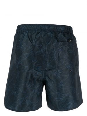 Mustriline lühikesed püksid Armani Exchange sinine