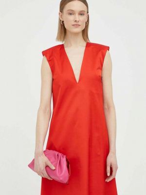 Шерстяное длинное платье By Malene Birger красное