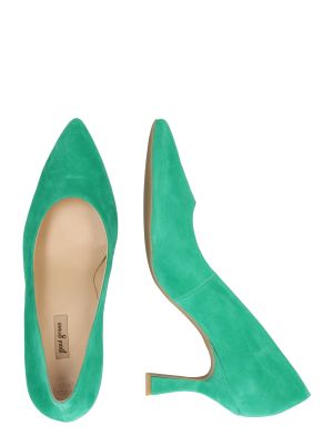 Ниски обувки Paul Green зелено