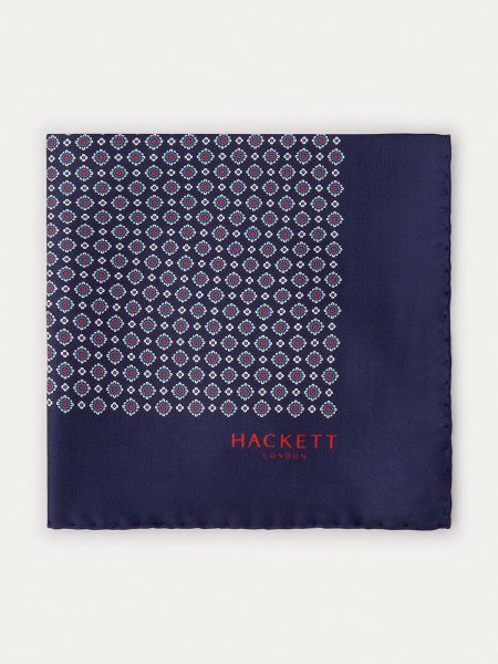 Pañuelo de seda Hackett azul