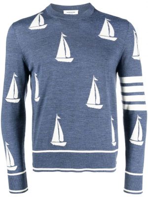 Пуловер Thom Browne синьо