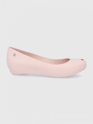 Baleríny na podpatku na plochém podpatku Melissa růžové