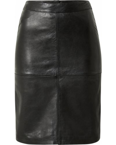 Kožená sukňa Gipsy čierna
