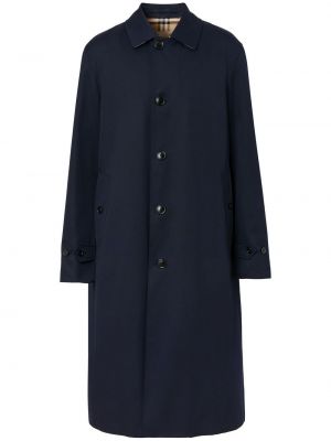 Kabát s kapucí Burberry modrý