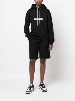 Jersey hoodie mit print Karl Lagerfeld schwarz