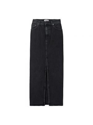Spódnica jeansowa Agolde czarna