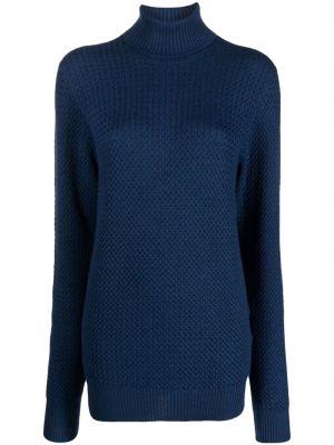 Вълнен пуловер Fileria синьо