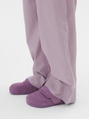 Pantofi loafer din piele de căprioară Birkenstock Tekla violet