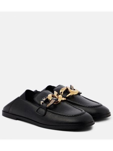 Skinn loafers See By Chloe svart