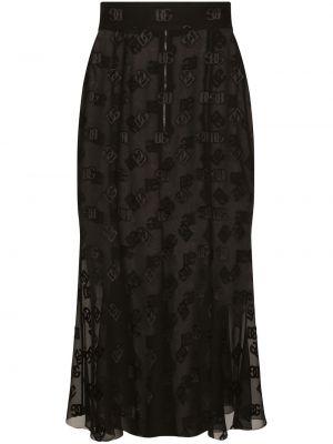 Jupe longue Dolce & Gabbana noir