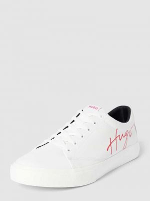 Sneakersy z nadrukiem Hugo białe