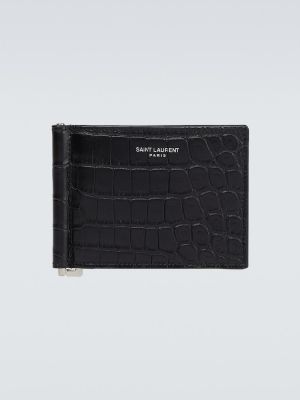 Usnjena denarnica Saint Laurent črna